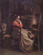 Jean Baptiste Camille  Corot L'atelier (mk11) china oil painting artist